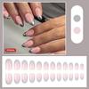 1 комплект накладных ногтей, набор для самостоятельного дизайна ногтей с клеем и пилочкой для ногтей, водостойкие гелевые френч-типсы, аксессуары для искусственных ногтей