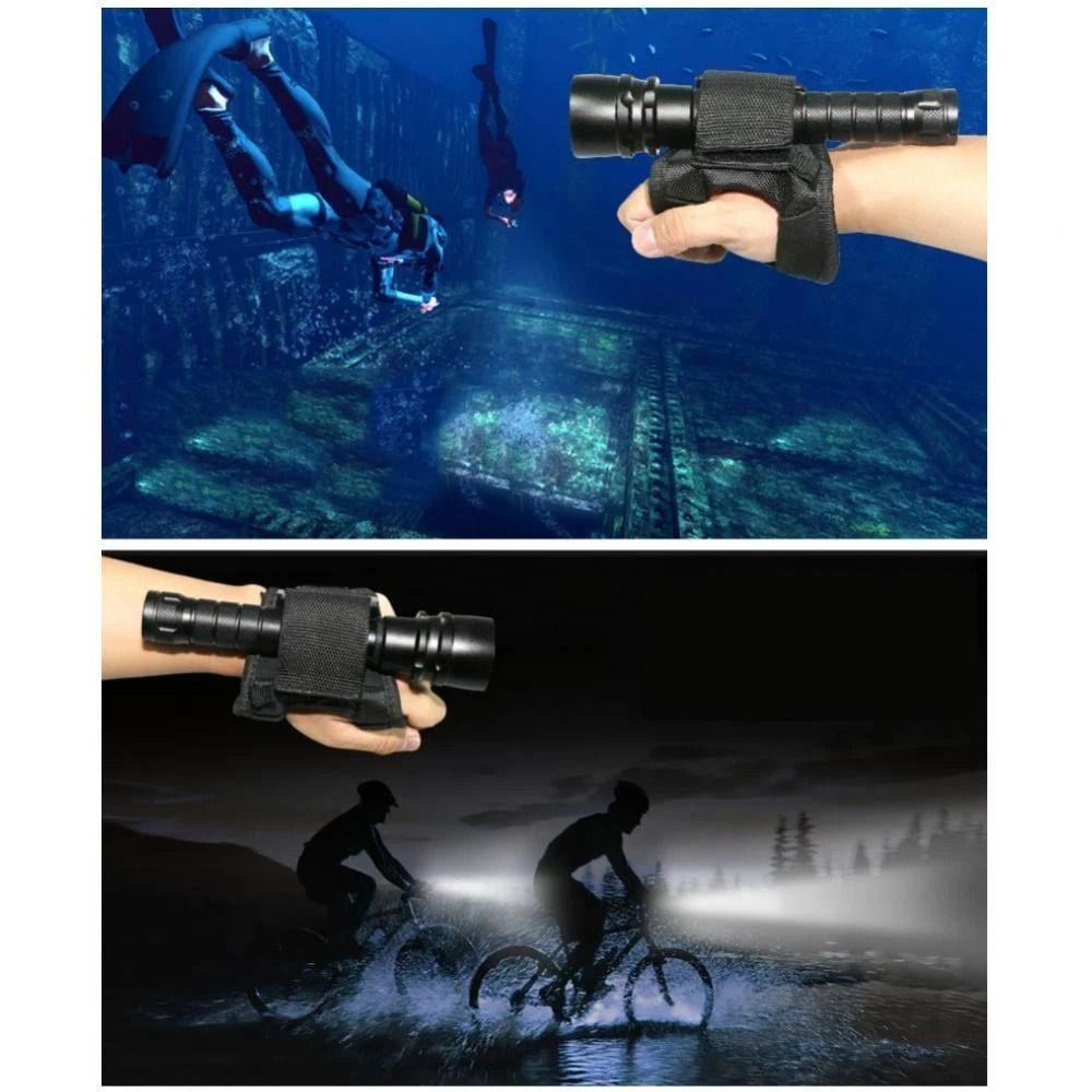 Cover Diving Flashlight Gloves Flashlight Glove Holder LED Torch Holder Wrist Strap Glove