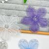 Simple Literary Mesh Sequin Flower Lace Cloth Sticker Diy Accessories Shoes And Hats Sweater Dress Decorative Accessories