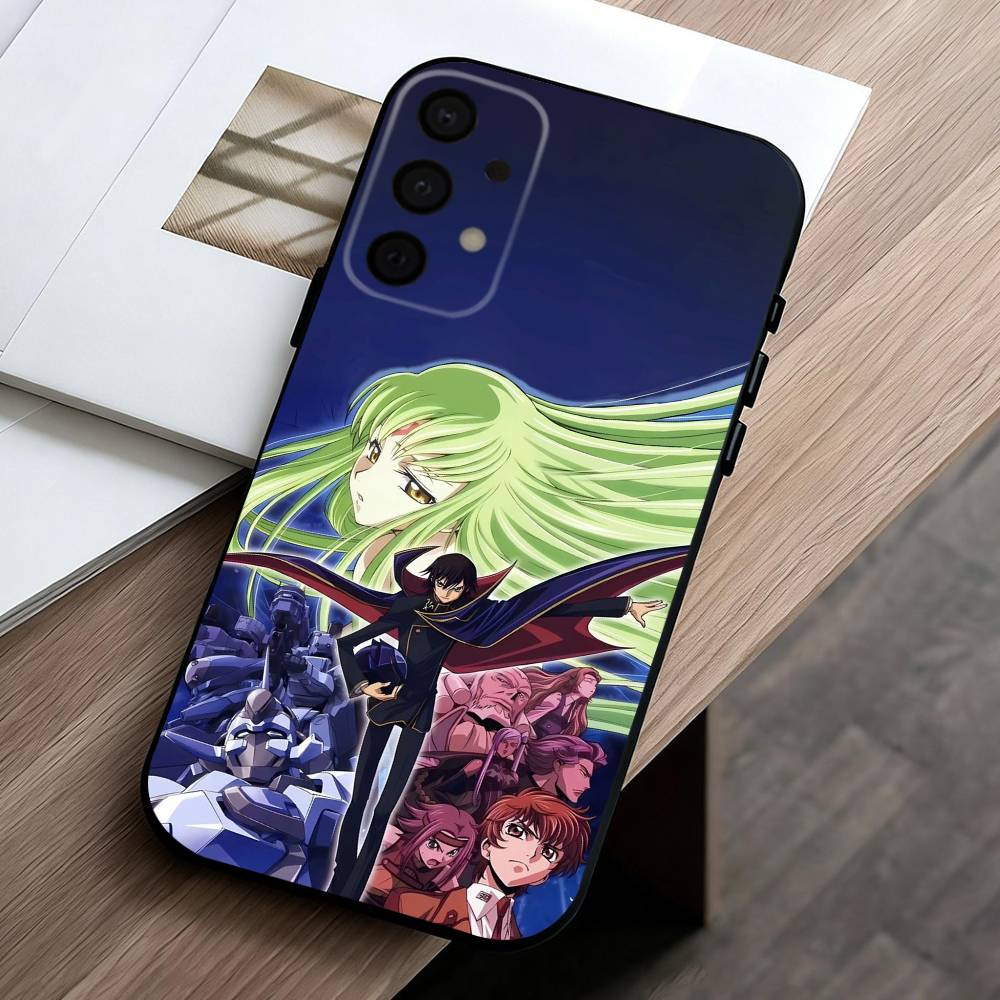 Японское аниме C-Code G-Geass Чехол для телефона Samsung Galaxy A73, A72, A71, A70, A53, A52, A51, Мягкий силиконовый черный чехол
