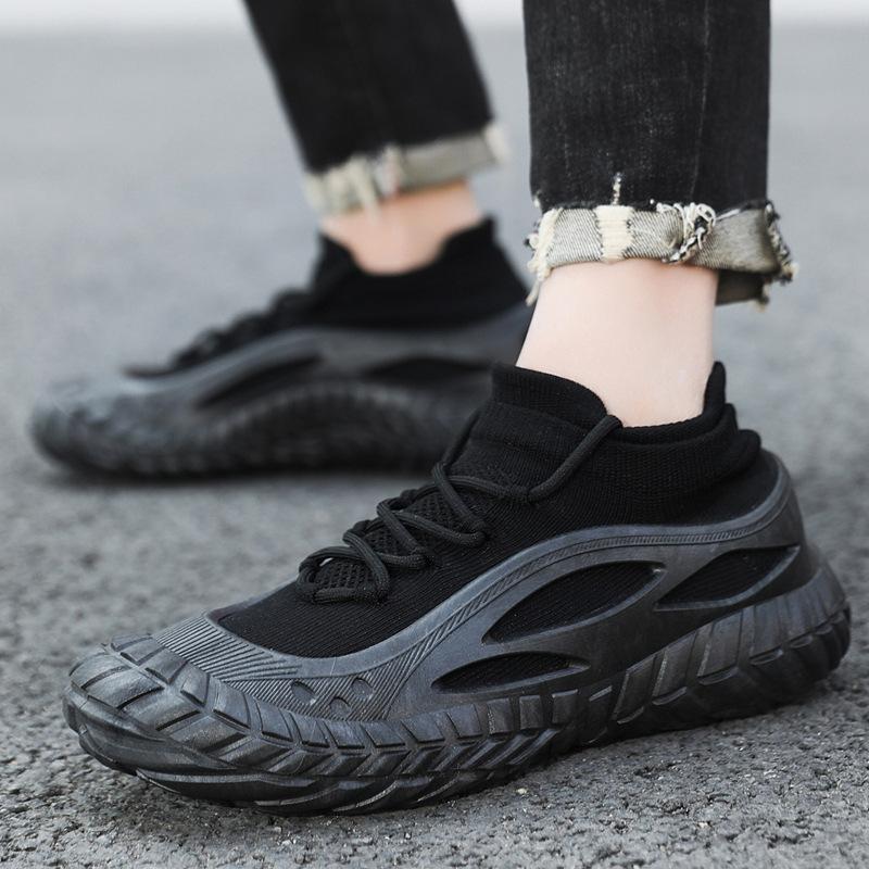 Летающая тканая мужская обувь весенняя дышащая обувь для ленивых повседневная обувь универсальная уличная мужская повседневная обувь