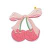 Taste of Love Embroidery Cloth Sticker Pink Bear Candy Sticker Valentine's Day Decorative Cherry Blossom Embroidery Label