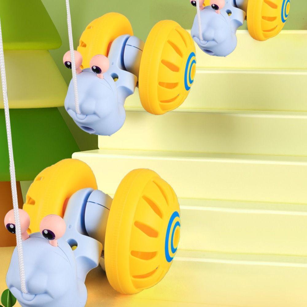 PP Интерактивная Игрушка для Обучения Ходьбе с Тяговым Шнуром Мультяшная Игрушка Ходячее Животное Тренировка Интереса