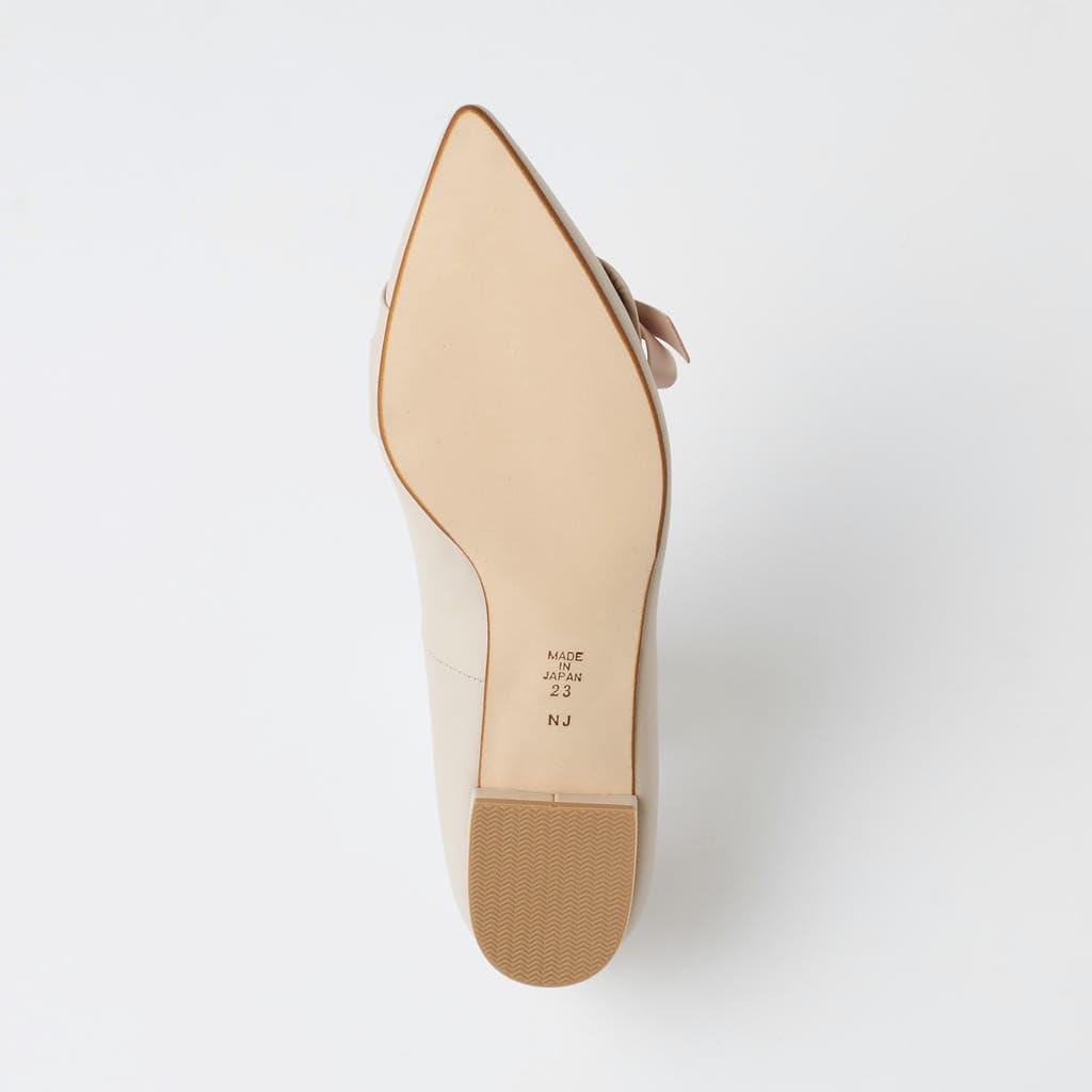 Туфли-лодочки на низком каблуке, модель 110125100008 [Diana], Япония, бежевый, 22.0см,