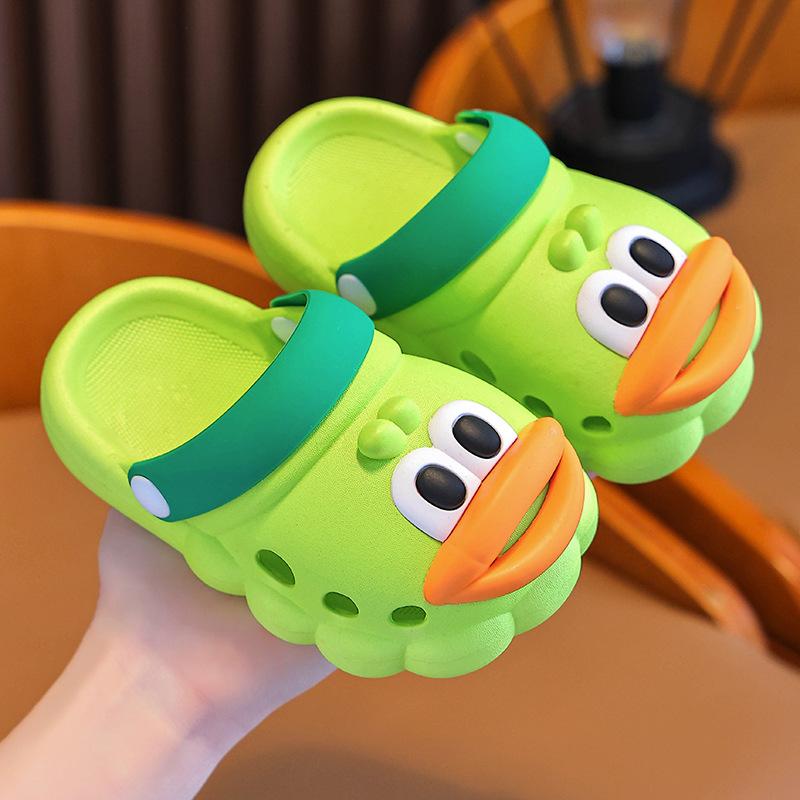 Children's Slippers Boys' Clogs Summer New Yellow Duck Boys' Baby Bathroom Non-Slip Indoor Wear