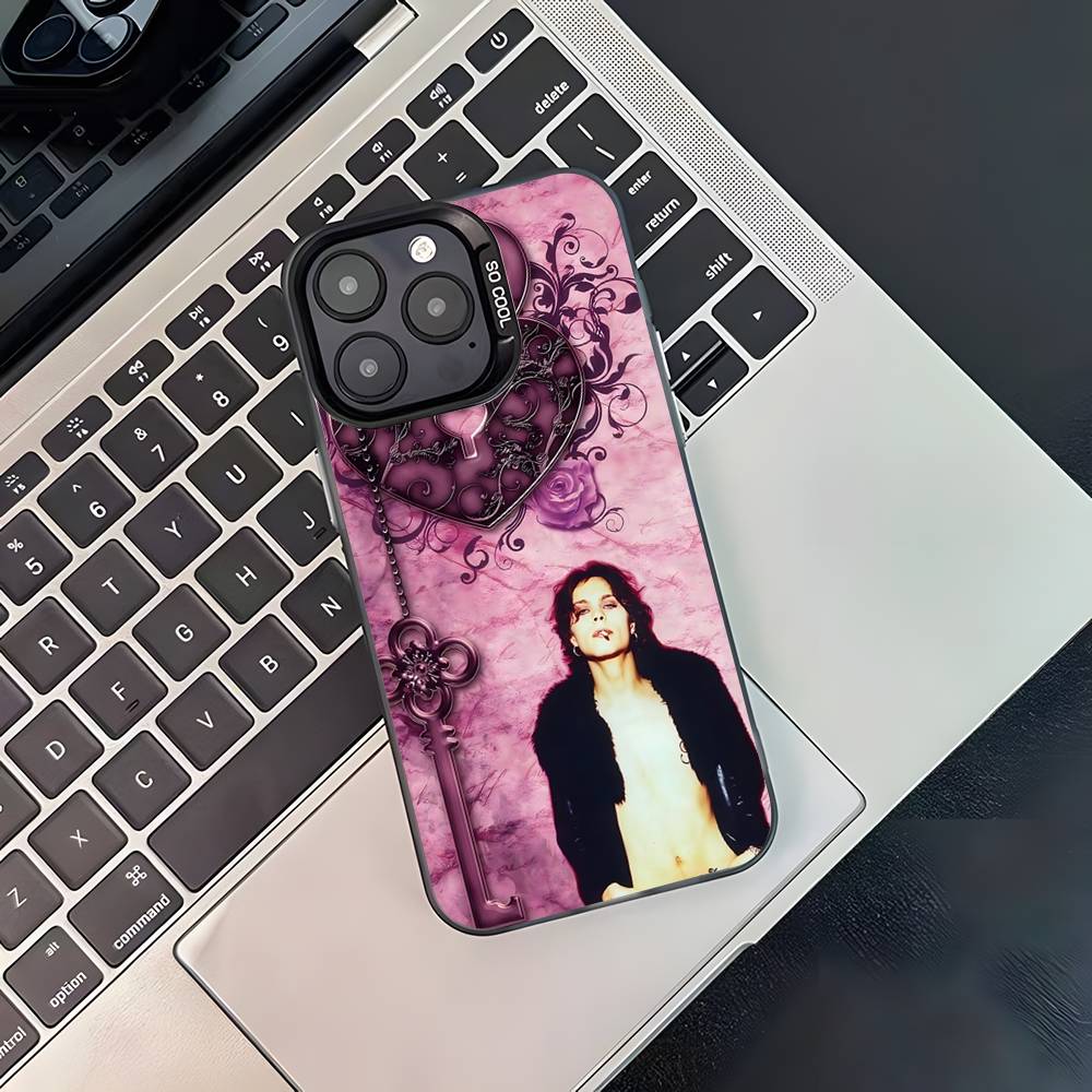 H-HIM Группа V-Ville V-Valo Для iPhone 17,16,15,14,13,12,11,Pro,MAX,Plus Черный Ударопрочный Конфетный Матовый Чехол
