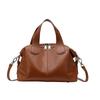 ESUNARTY Women's Genuine Leather Boston Handbag