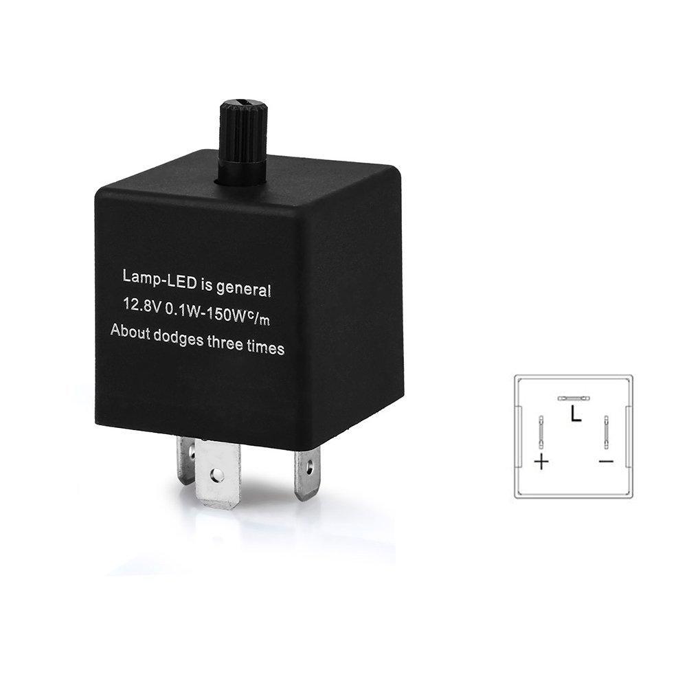 E-auto fun Светодиодный совместимый Регулируемая скорость мигания CF13KT Предотвращение высокой частоты мигания Оригинальная замена 3-контактный