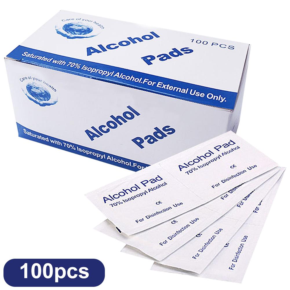 100Pcs Box Disposable Wet Wipe Pad Independent Packaging Mobile Phone Tableware Cleaning Supplies