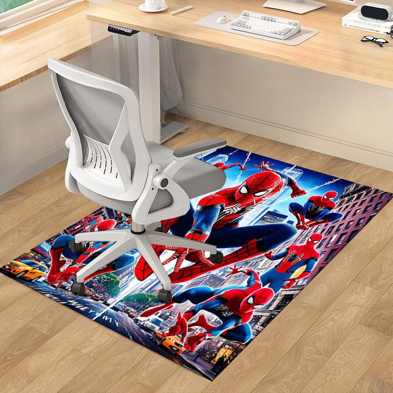 Spiderman City Heroes Carpet For Playroom Bedroom Living Room Sofa Home Decorkids Game Area Rug Nonslip Floor Mat