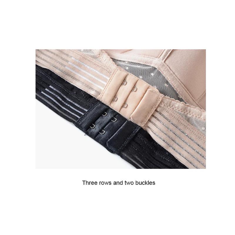 Плюс размер новый стиль в горошек тонкий бюстгальтер с сеткой треугольный женский мягкий бесшовный бюстгальтер с открытой спиной красивая спина сексуальный бюстгальтер-бюстгальтер Encaje Mujer