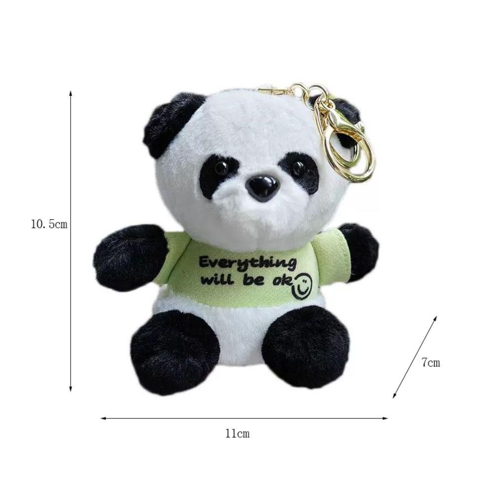 Мягкий брелок в виде панды, мультяшный автомобильный брелок, портативная плюшевая кукла, сумка, кулон, студент