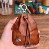С брелоком подвесной мешок денег ювелирные изделия кошелек шнурок подлинный кожаный кошелек для монет мужской