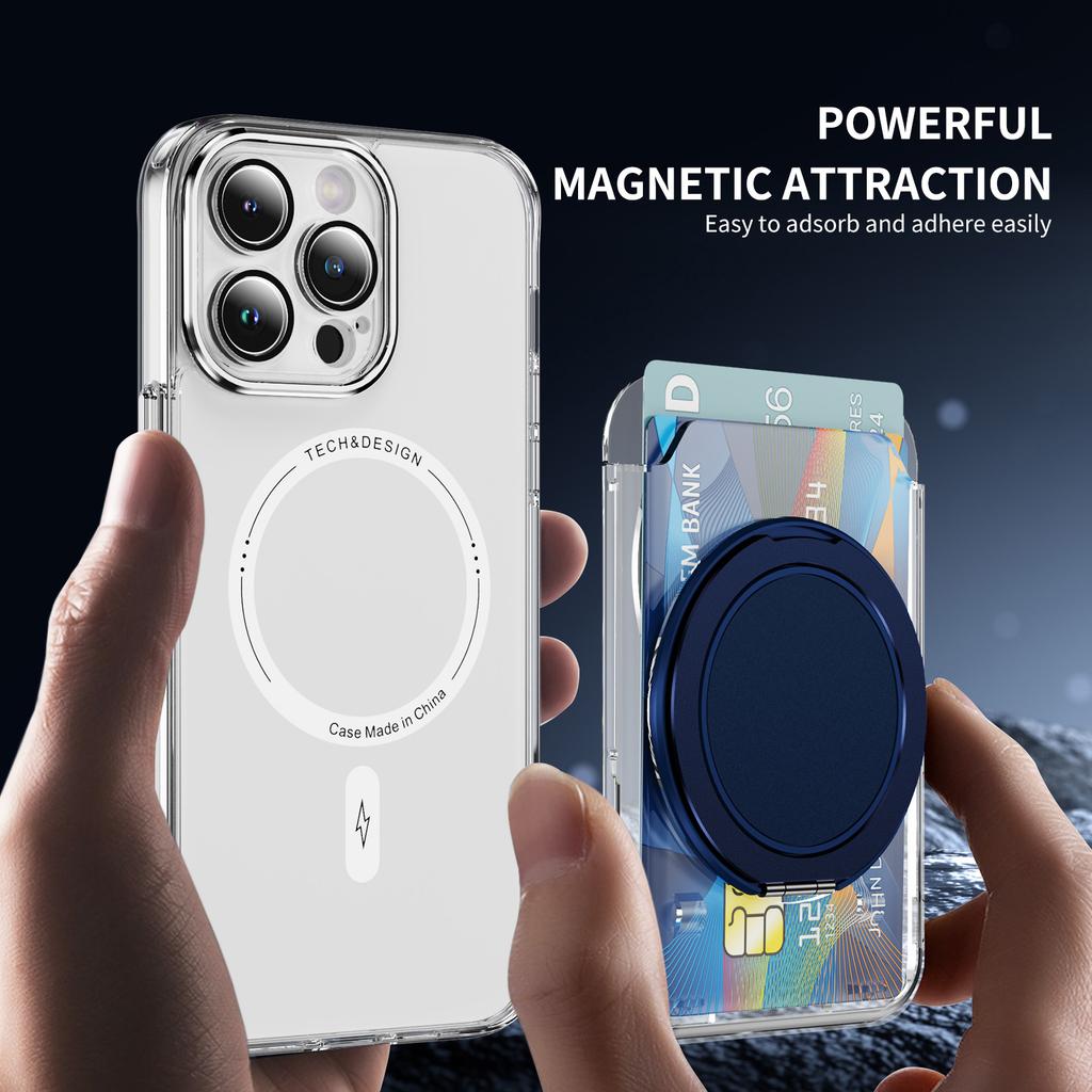 For Samsung Galaxy Z Flip7 5G Magnetic Case Kickstand Denim Texture Leather Back Cover with