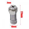 3/6мм 3шт Адаптер Патрон Цанга Прямая шлифмашина Фрезер Запчасти