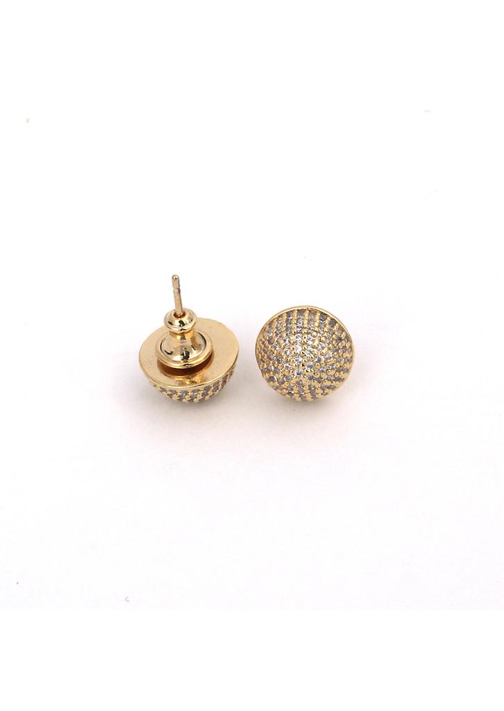 Forchaser Dome Earrings - Gold