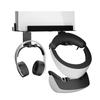 Space Saving Wall Mount Bracket Compatible for PS5+VR Series Host Game Console Controller Holder Storage Headphone Hook