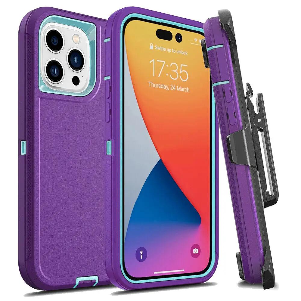 Прочный защитный чехол Otter Box Defender для iPhone 16 Pro Max 15 14 13 12 11 16E, ударопрочный, прочный чехол с зажимом для ремня