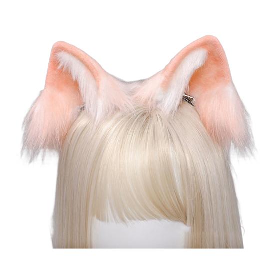 Повязка на голову в японском стиле с плюшевыми кошачьими ушками, украшение для волос, подарок, изготовление ярких цветных аксессуаров для волос