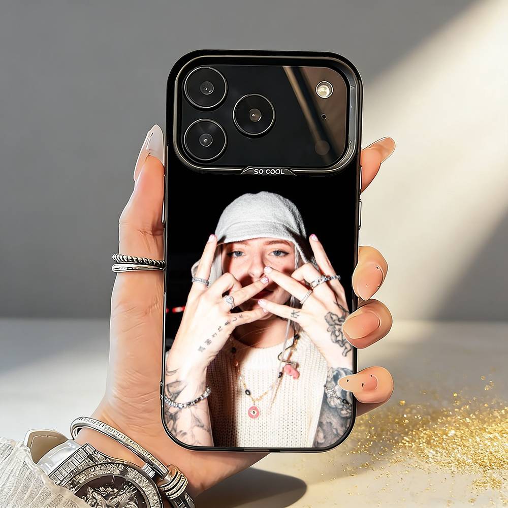 Чехол для телефона C-Cool Young M-Miko Singer для iPhone17,16,15,14,13,12,11,Pro,MAX Белый Матовый Ударопрочный Чехол