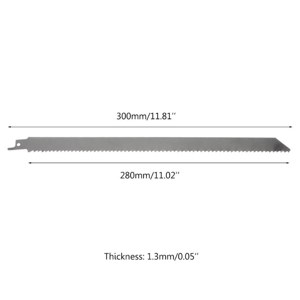1/2/4 шт. Лезвие сабельной пилы Нержавеющая сталь Неокрашенное Лезвие для пилы по мясу Высокопрочное Острое лезвие для резки Заморож