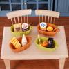 1/12 кукольный домик имитация хлеба корзина набор кукольный домик миниатюра кухонное украшение кукольный домик аксессуары ролевые игры игрушки