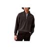 Solid Color Long Sleeve Stand Collar Pullover Sweater Men Sweater Dark-Brown 40BM333-N4A