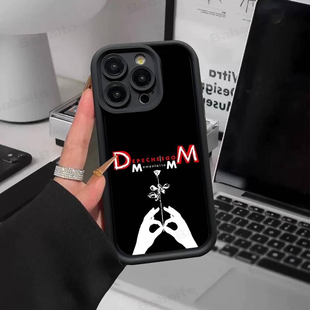 Чехол для телефона Rock-группы D-Depeche Mode для IPhone 16 15 14 Plus 13 12 11 17 Pro Max Pro Мягкий чехол