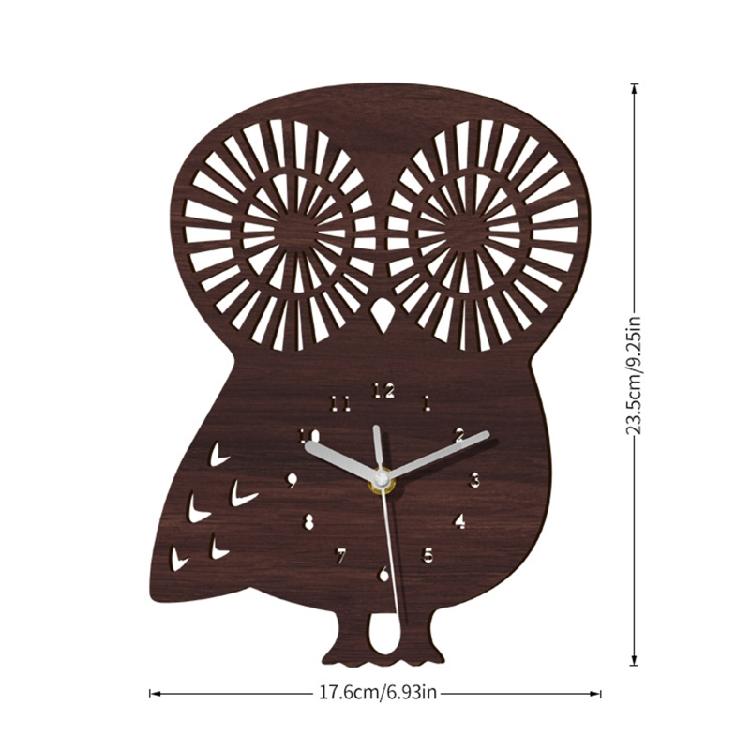 Деревянные часы-сова настенные цифровые деревянные для детской комнаты детского сада настенный декор