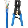 Инструмент для обжима RJ45 Ethernet Кримпер Cat6 Cat5 Cat5e Разъемы RJ45 проходные R11/RJ12 Обычные концы с 50 шт. разъемов 50 шт. колпачков