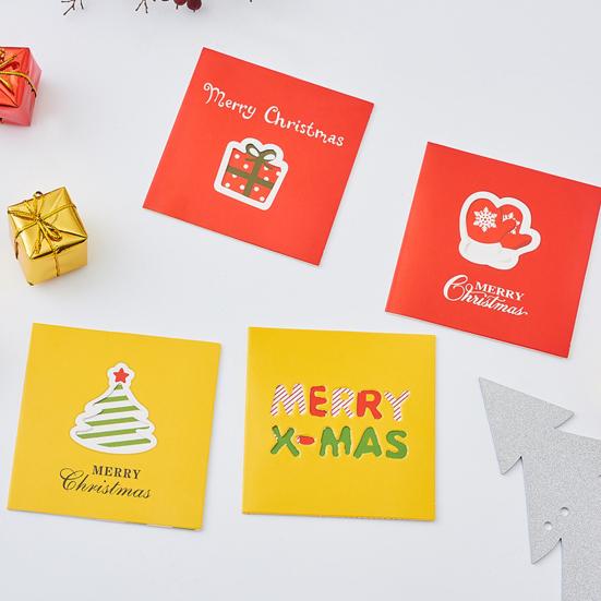 Поздравительная открытка Модная красочная легкая рождественская открытка Экологичная инновационная рождественская открытка Рождественская открытка для подарков