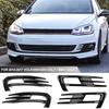 2 шт. для Volkswagen Golf 7 /Golf 7.5 MK7 GTI GTD R Standard TSI TDI 2013-2019 глянцевый черный автомобильный бампер противотуманная фара решетка крышка отделка