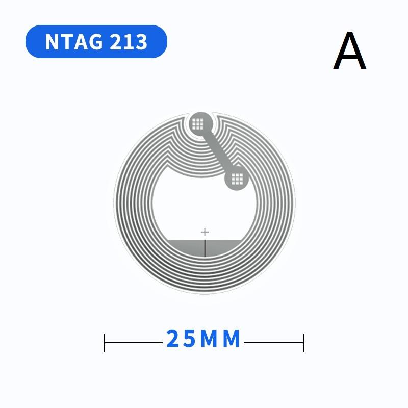 20 шт. Многоразовые NFC-метки-наклейки Высокочувствительные 213 215 216 Опционально для быстрого обмена паролями Wi-Fi