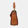 [Pre-Owned] Patricia Visetos Letter Logo Leather Saddle Bag - Good #PTHNUT