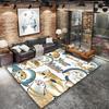 Cat Donut Duo Custom Name Carpet Rug For Living Room Bedroom Home Sofa Decoration Kids Play Nonslip Floor Mat
