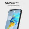 Leather Flip Case for Huawei Mate40 Pro/Mate40E Pro Smartphones, Full Protection Cover with Smart View Window, High-End Style, Ultra-Thin Black