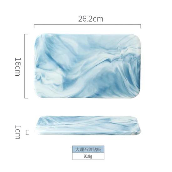 Новая мраморная разделочная доска, обеденные тарелки, керамический поднос, золотая тарелка с каймой, обеденный сервиз, тарелки и блюда, кухонная утварь, фарфор