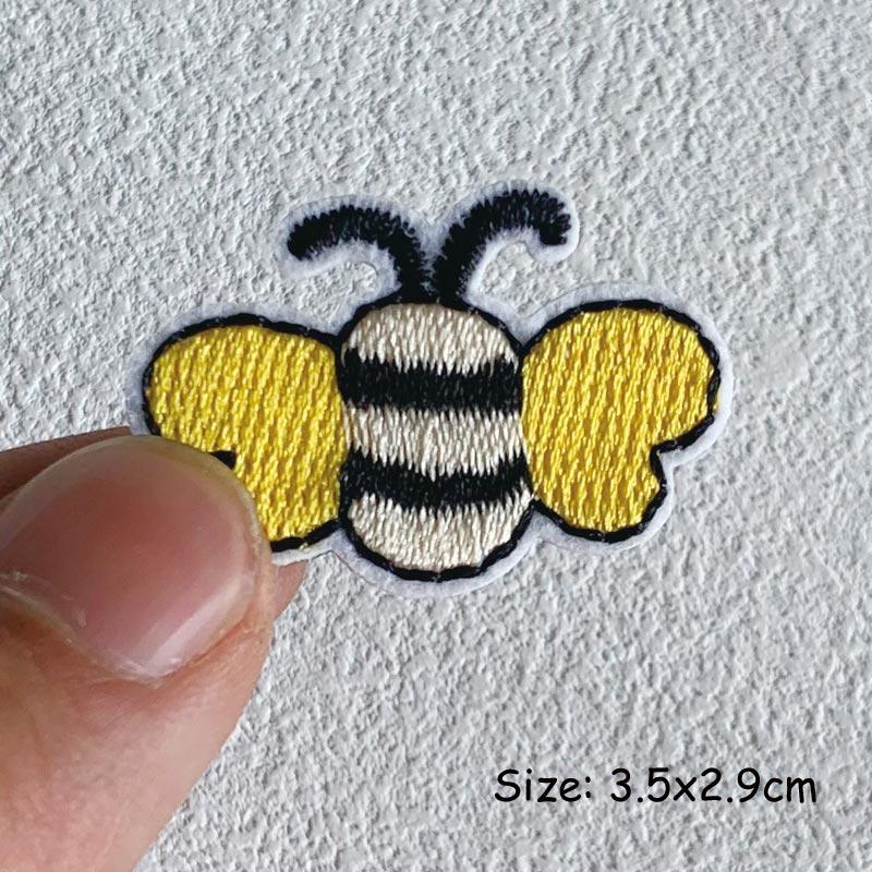 Cartoon Animals Embroidered Iron Patch For Clothing DIY Striped Sewing Patch