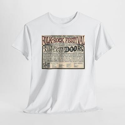 Винтажная унисекс футболка с фестиваля фолк-рока в Северной Калифорнии 1968 года, Музыкальный фестиваль