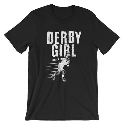 Футболка Derby Girl. Футболка для Роллер-дерби 100% Хлопок Премиум Новая