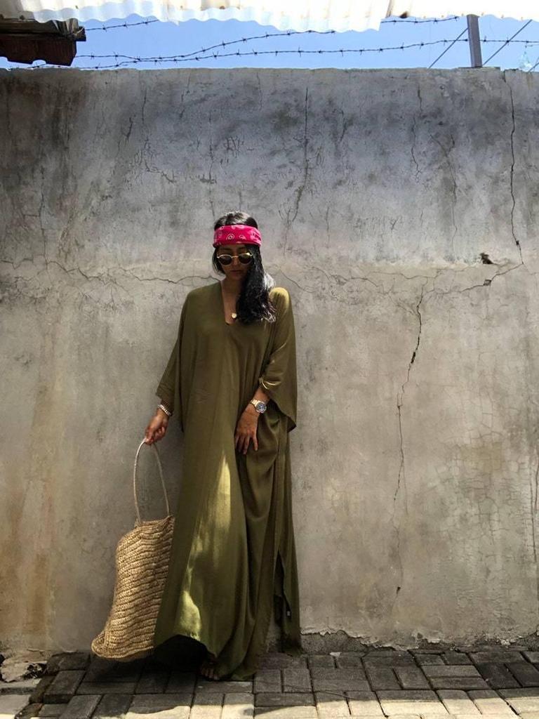 European & American Cotton Solid Color Blouse and Long Skirt Cover-Up for Beach or Swimwear.