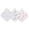 Aden Anais Safari Gauze X Muslin Cotton with Baby WCADAEG667B + Towels, 3-Piece Set, 27.5 27.5cm, Loops, Gift,