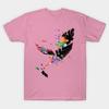 T Shirt Women Feathers Harajuku Print Kawaii Tshirt Summer Short Sleeve Female T-Shirt Top Tee