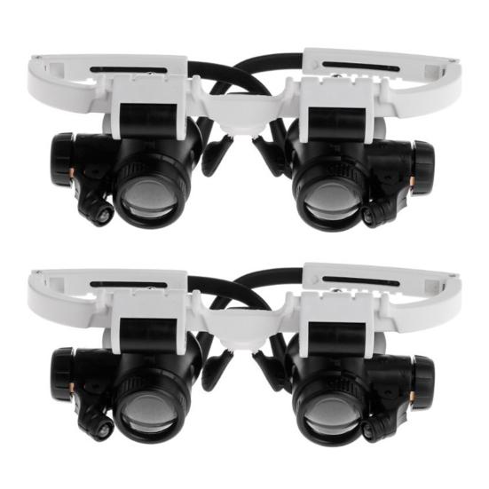 Лупа со светодиодной подсветкой, улучшенная видимость, складная конструкция, лупа для ремонта часов