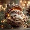 Yousheng 1/6Pcs Car Pendant Charming Squirrel Hedgehog Fox Acorn Acrylic Ornaments Christmas Tree Tabletop Car Accents Holiday Decor