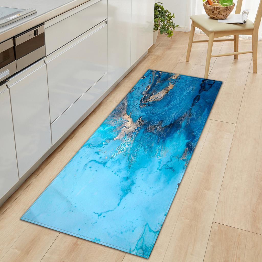 Marble Kitchen Sand Wardrobe Shoe Cabinet Long Carpet Floor Mat