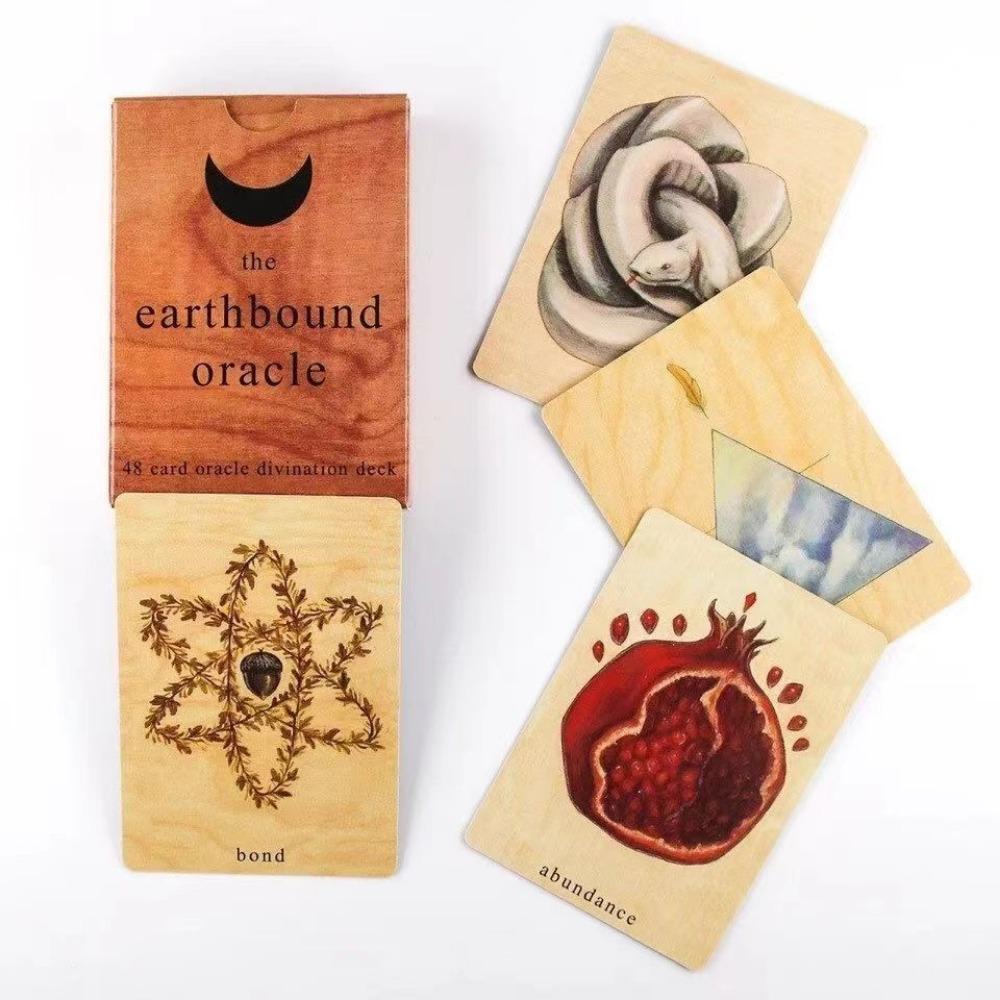 9,4*6,6 см колода Earthbound Oracle 48 шт. Карт для гадания, ориентированных на простые, содержательные темы и символы