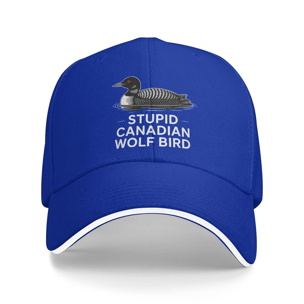 Stupid Canadian Wolf Bird Humor Baseball Cap  Trendy Hip Hop Hats Summer Unisex Men Outdoor Sports Snapback Cap
