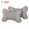 1 шт. Автомобильные подушки для шеи с обеих сторон, искусственная кожа, подголовник для облегчения головной боли, наполненная волокном, универсальная автомобильная подушка