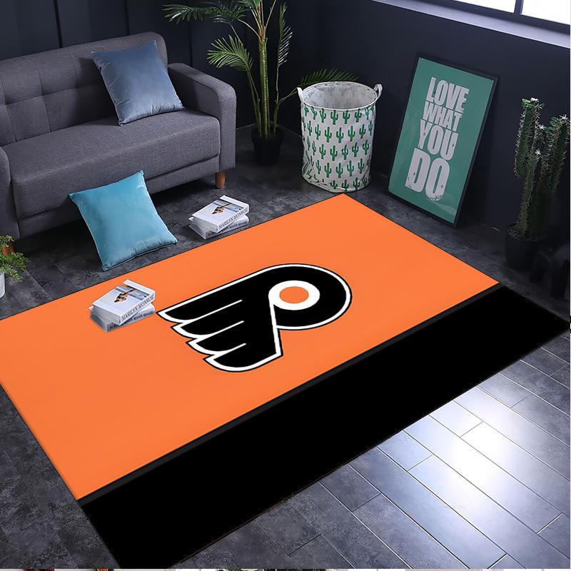 Philadelphia Flyers Rug Area rug for Livingroom, Bedroom, Palyroom, Chair Rug, Office Rug, Floor mat, Large Size Fan Christmas Birthday gift